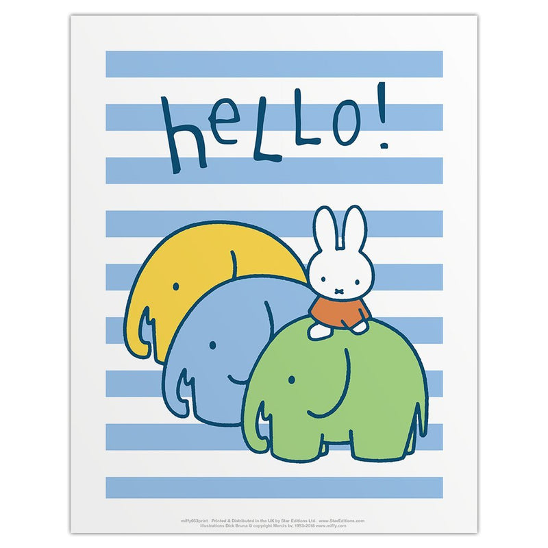 Print: Miffy says Hello! - Tales for Tadpoles