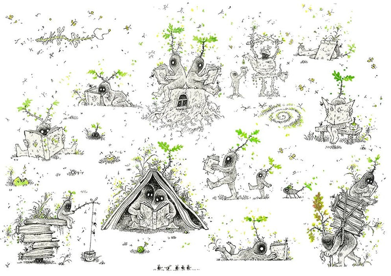 Print: Monika Mitkute - It's a Hardback Life (A4) - Tales for Tadpoles