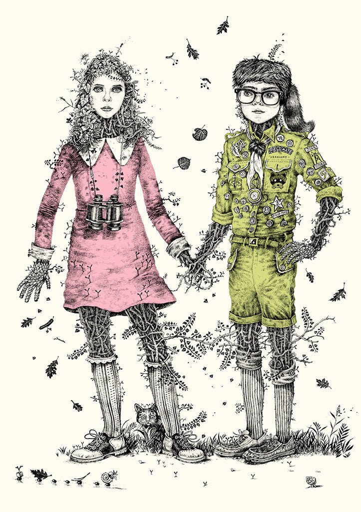 Print: Monika Mitkute - Sam & Suzy (A4) - Tales for Tadpoles