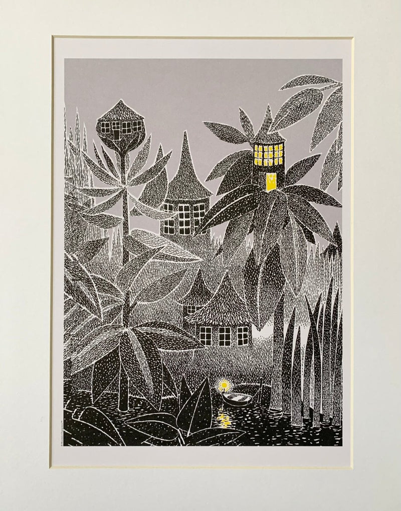 Print: Moomins - Jungle Huts - Tales for Tadpoles