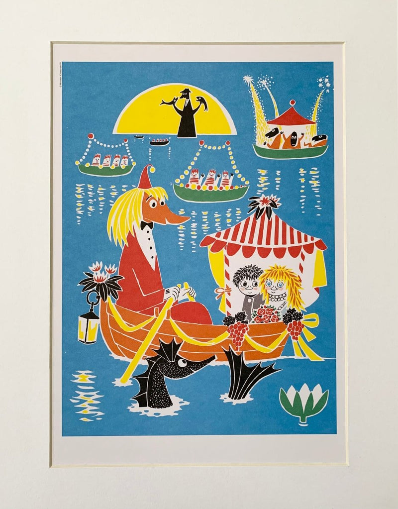 Print: Moomins - Who Will Comfort Toffle (with mount) - Tales for Tadpoles