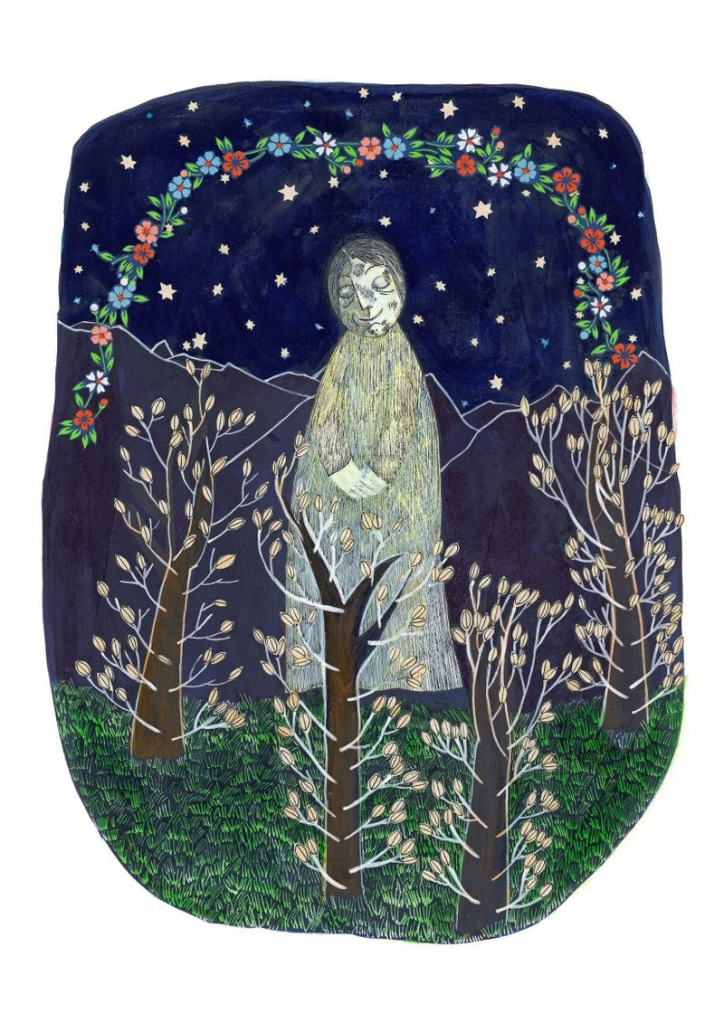 Print: Nessa Ryan - Night Garden (Large Rectangular) - Tales for Tadpoles