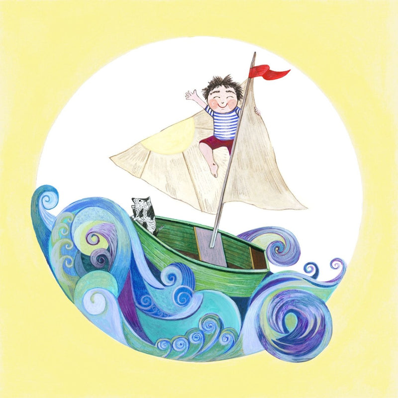 Print: Nessa Ryan - Sailing (Large Square) - Tales for Tadpoles