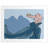 Print: Roald Dahl - The BFG (BFG & Sophie blue) - Tales for Tadpoles