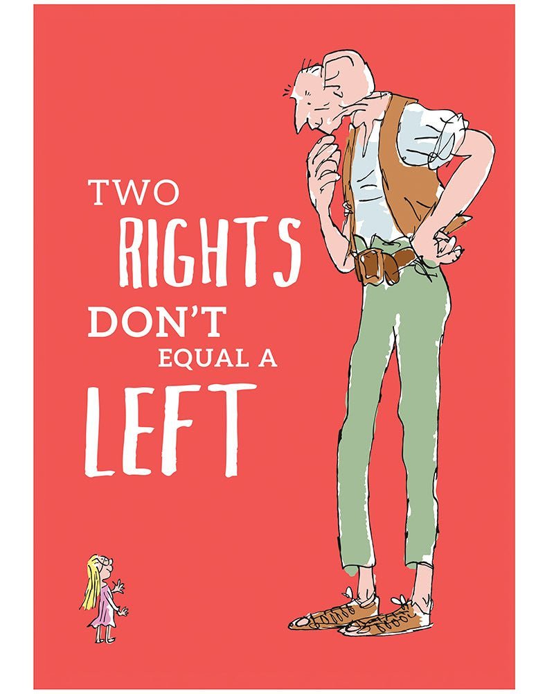 Print: Roald Dahl - The BFG, Two Rights - Tales for Tadpoles