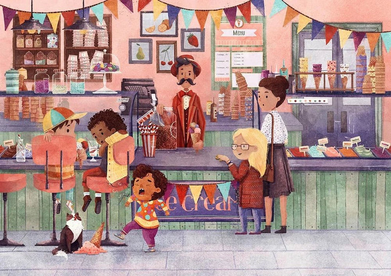Print: Shannon Bergin - A Ten Minute Bawl or a Pint of Chocolate Ice - Cream - Tales for Tadpoles