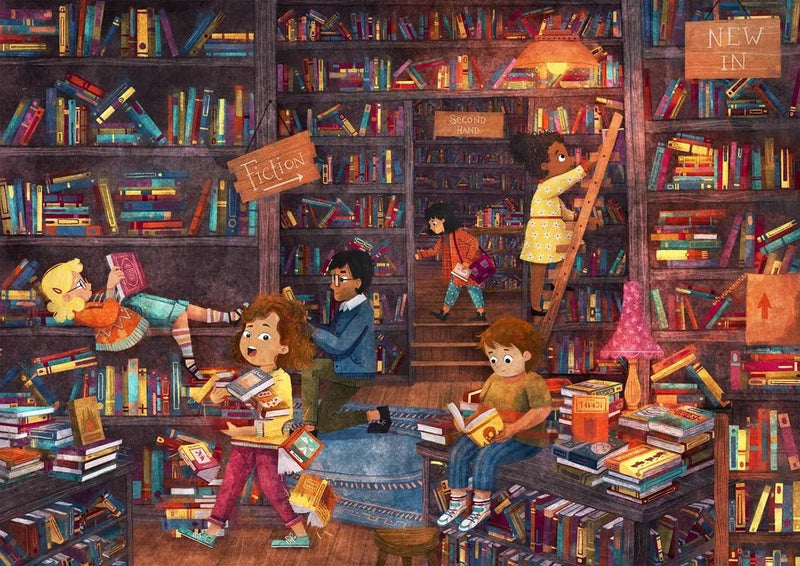 Print: Shannon Bergin - A Town isn't a Town Without a Bookstore - Tales for Tadpoles