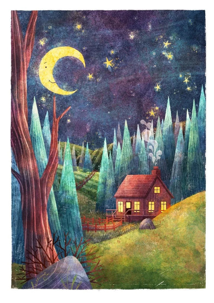 Print: Shannon Bergin - Deeper and Deeper Shades of Night - Tales for Tadpoles