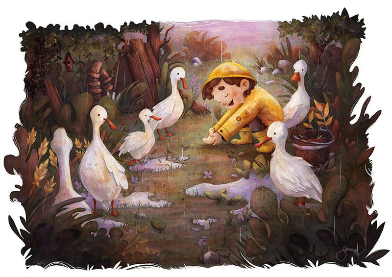 Print: Shannon Bergin - Geese (A3) - Tales for Tadpoles