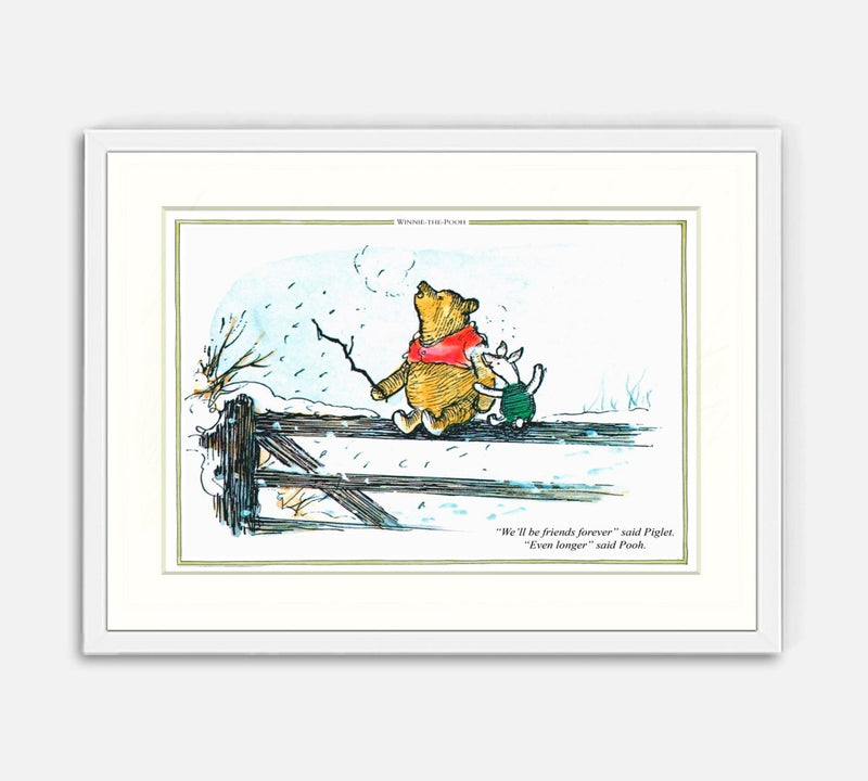 Print: Winnie the Pooh, Friends Forever - Tales for Tadpoles