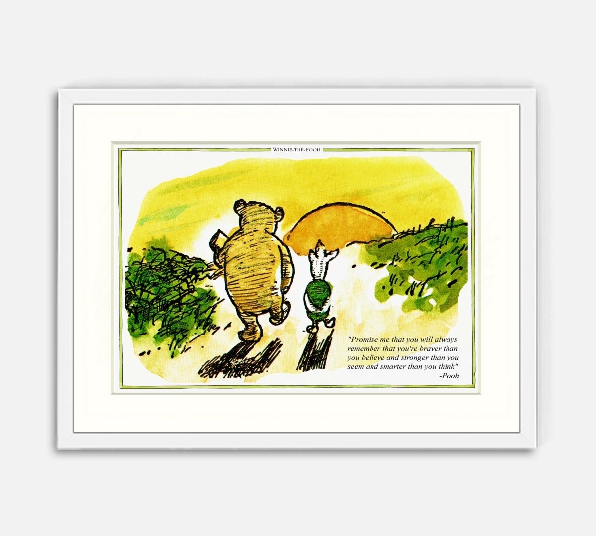 Print: Winnie the Pooh, Promise Me - Tales for Tadpoles