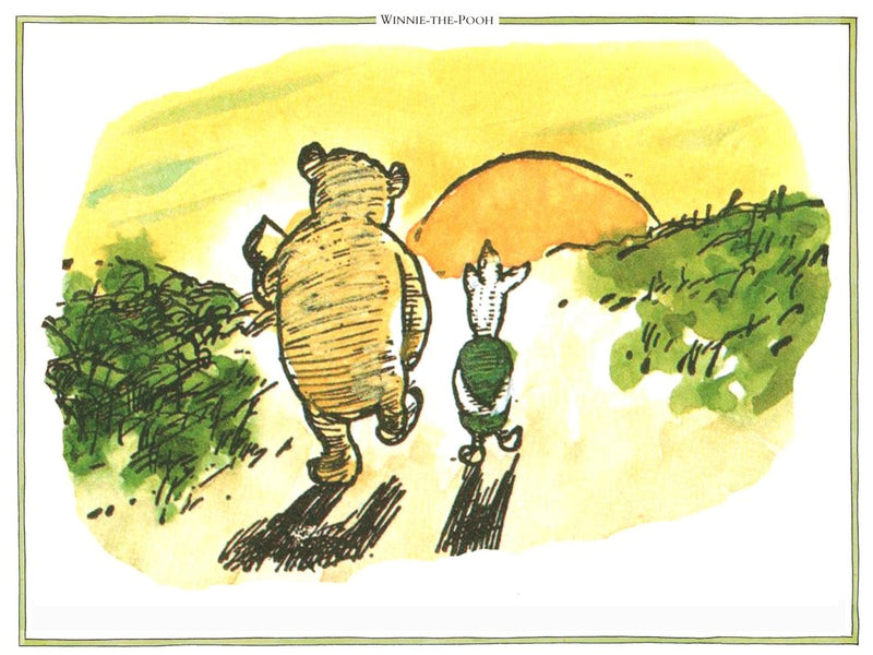 Print: Winnie the Pooh, Sunset - Tales for Tadpoles