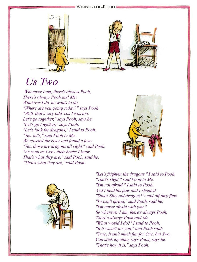 Print: Winnie the Pooh, Us Two - Tales for Tadpoles