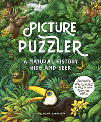 Rachel Williams: Picture Puzzler - A Natural History Hide - and - Seek, illustrated by Ksenia Bakhareva - Tales for Tadpoles