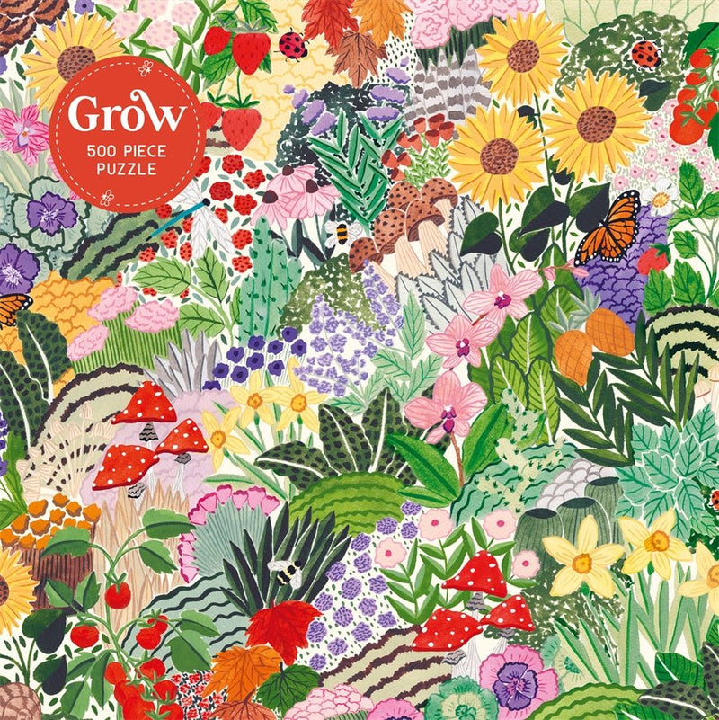 Riz Reyes: Grow - 500 Piece Jigsaw Puzzle, illustrated by Sara Boccaccini Meadows - Tales for Tadpoles