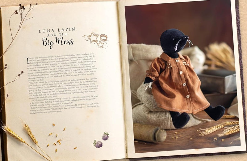 Sarah Peel: Luna Lapin - Stitched with Kindness (with short stories by Grace Machon) - Tales for Tadpoles