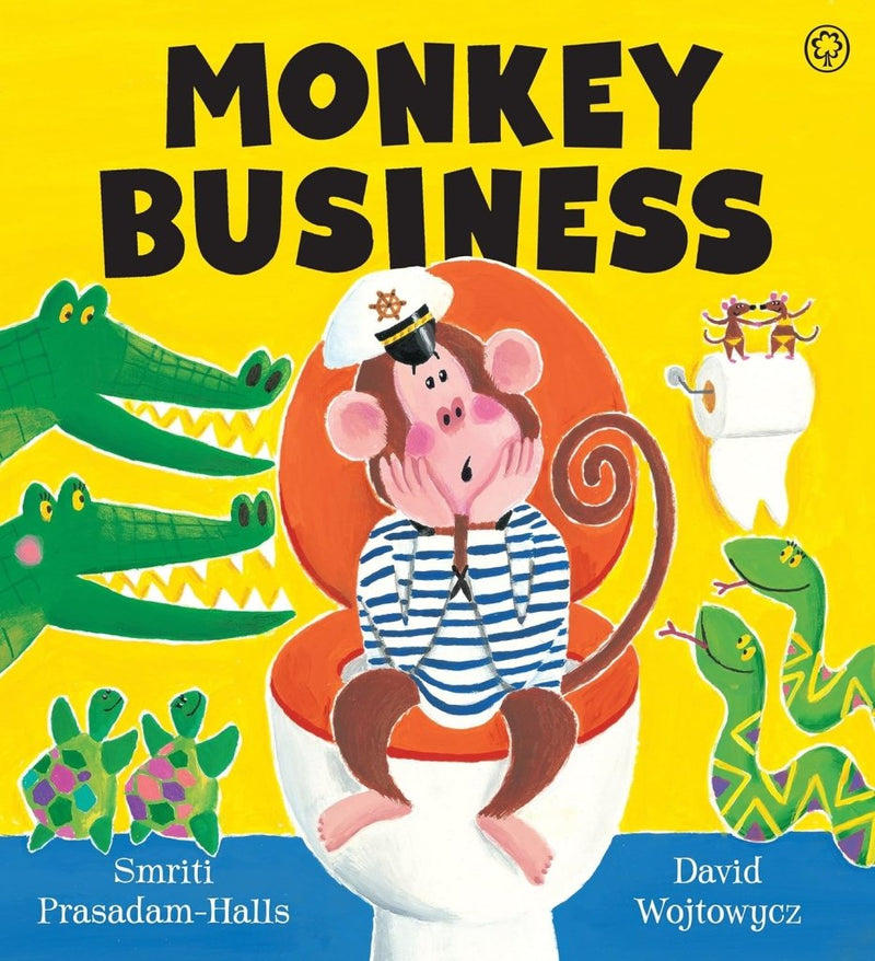 Smriti Prasadam - Halls: Monkey Business, Illustrated by David Wojtowycz (Second - Hand) - Tales for Tadpoles