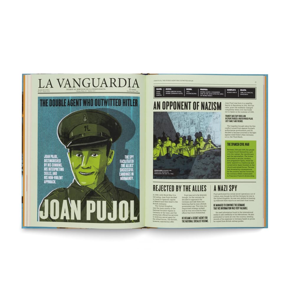 Soledad Romero Marino: Top Secret - The Book of Spies and Agents, illustrated by Julio Antonio Blasco - Tales for Tadpoles