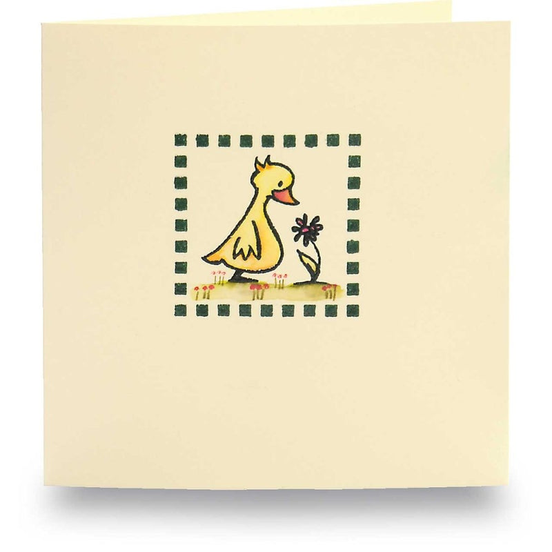 Stamp: Ducklings With Flower - Tales for Tadpoles