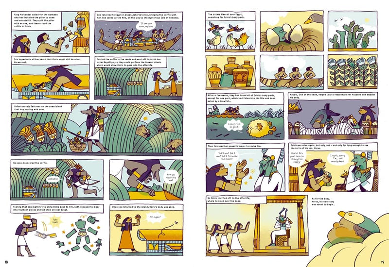 Stephen Davies: Myths, Mummies and Magic in Ancient Egypt, Comic Strip ...