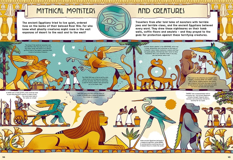 Stephen Davies: Myths, Mummies and Magic in Ancient Egypt, Comic Strip Myths, illustrated by Núria Tamarit - Tales for Tadpoles