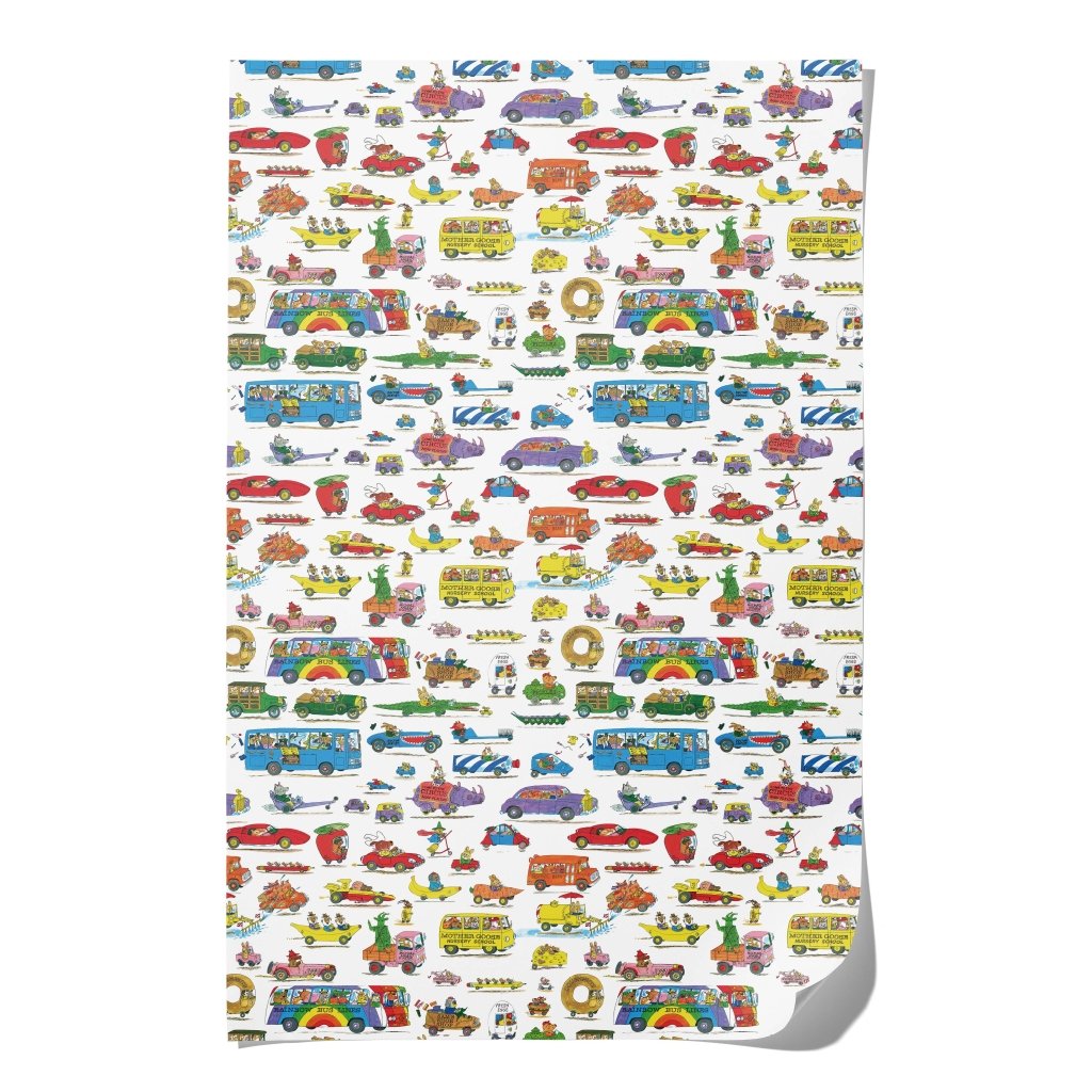 Wrapping Paper: Richard Scarry Busytown Cars - Tales for Tadpoles