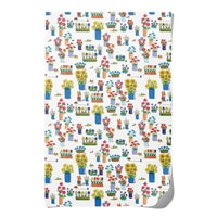 Wrapping Paper: Richard Scarry Busytown Flowers - Tales for Tadpoles