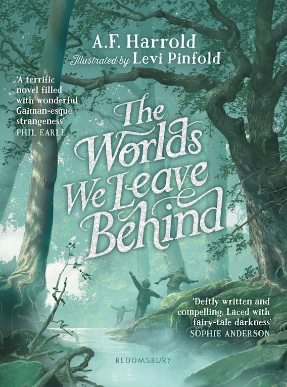  The Worlds We Leave Behind by A.F. Harrold, illustrated by Levi Pinfold
