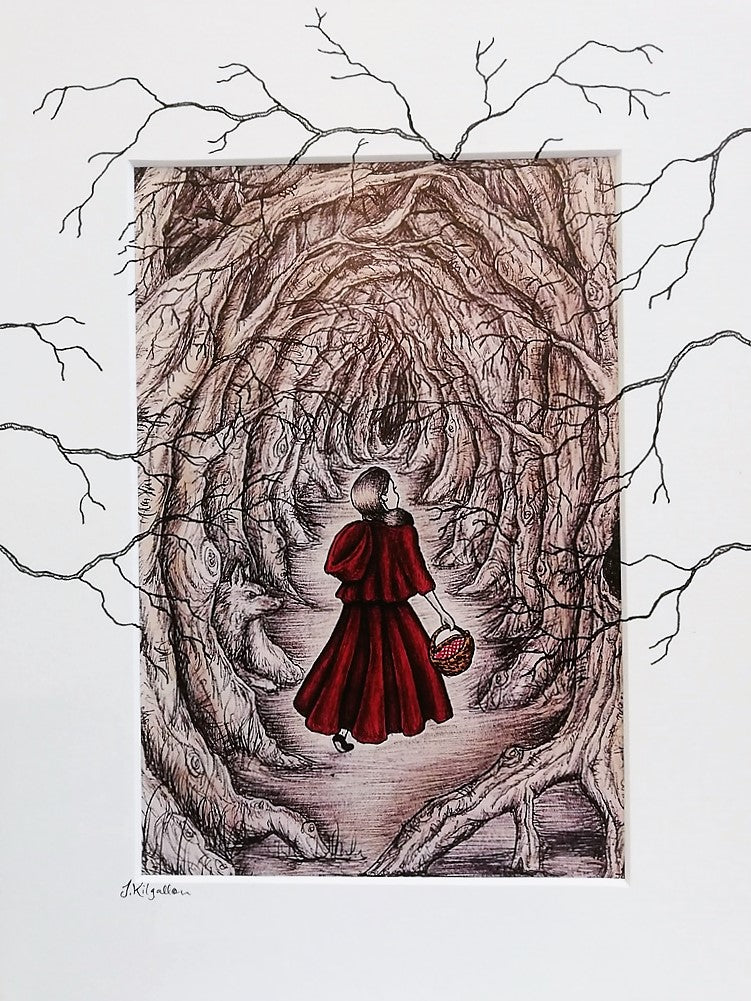 Little Red Riding Hood Print by Jenni Kilgallon