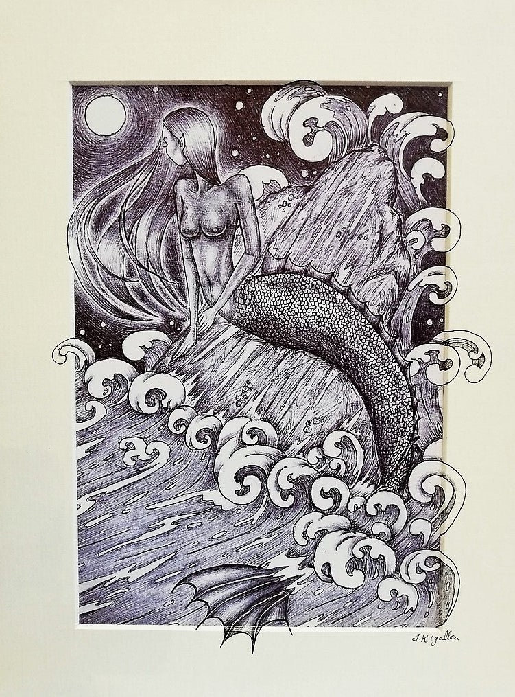 The Little Mermaid Print by Jenni Kilgallon