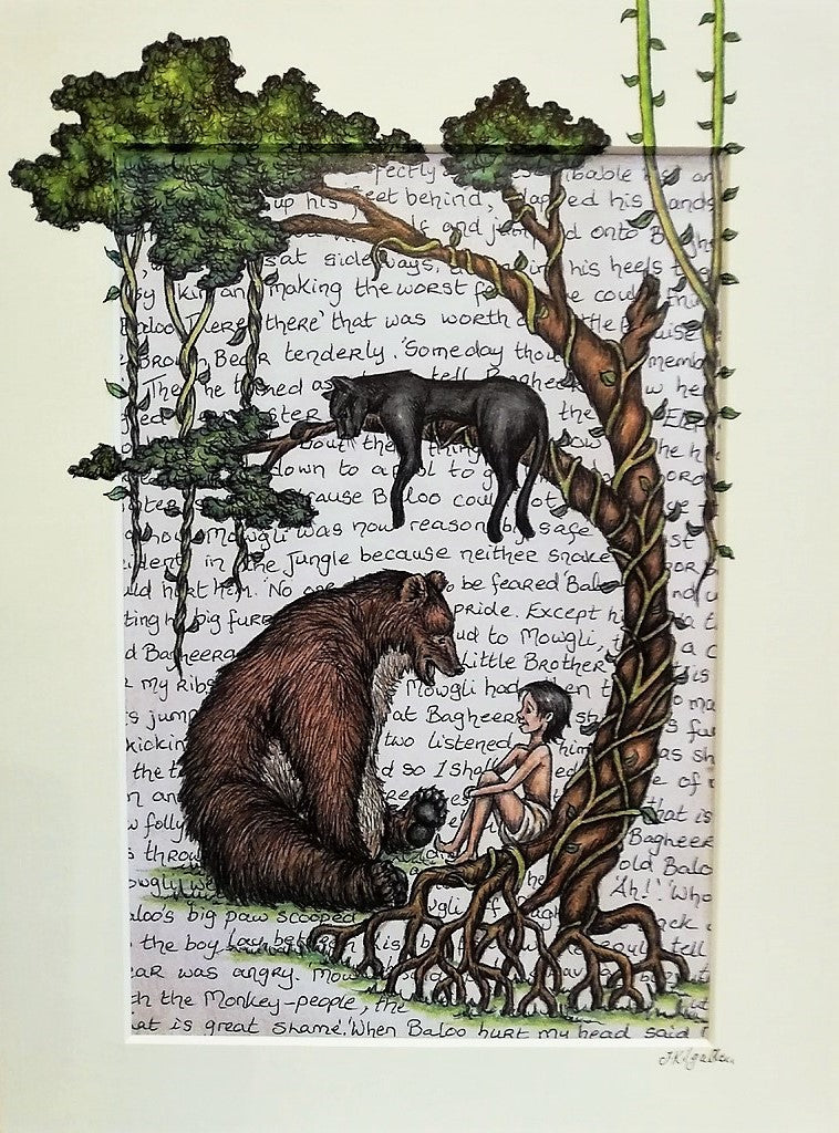 The Jungle Book Print by Jenni Kilgallon