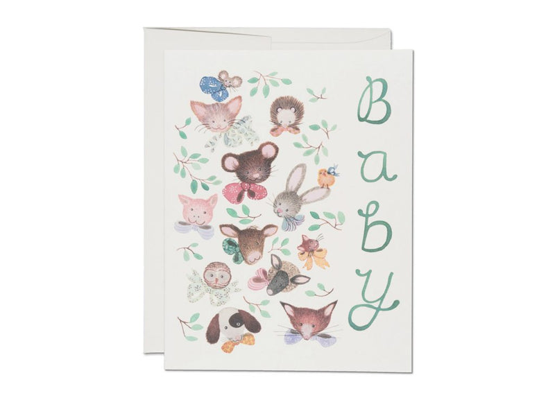 Greeting Card: Anna Emilia Laitinen - Pink Noses Baby Card