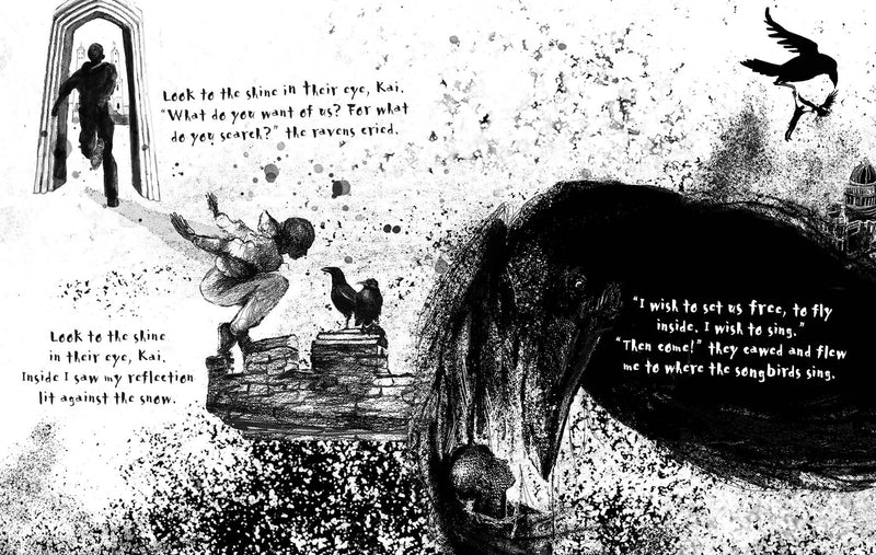 When Shadows Fall by Sita Brahmachari, illustrated by Natalie Sirett