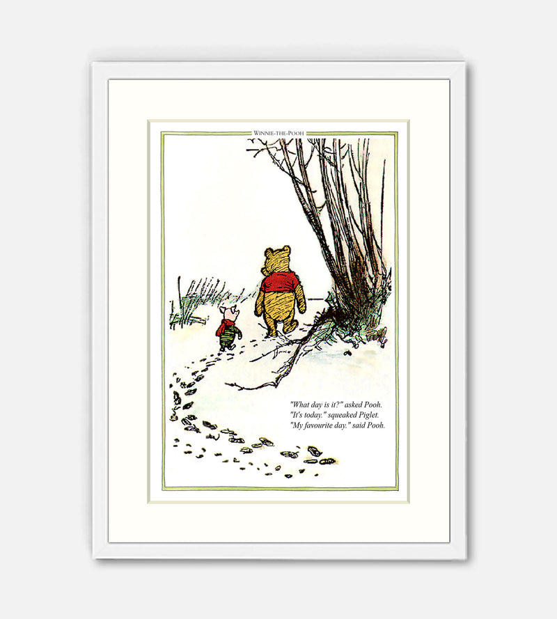 Winnie the Pooh Print: Pooh's Favourite Day