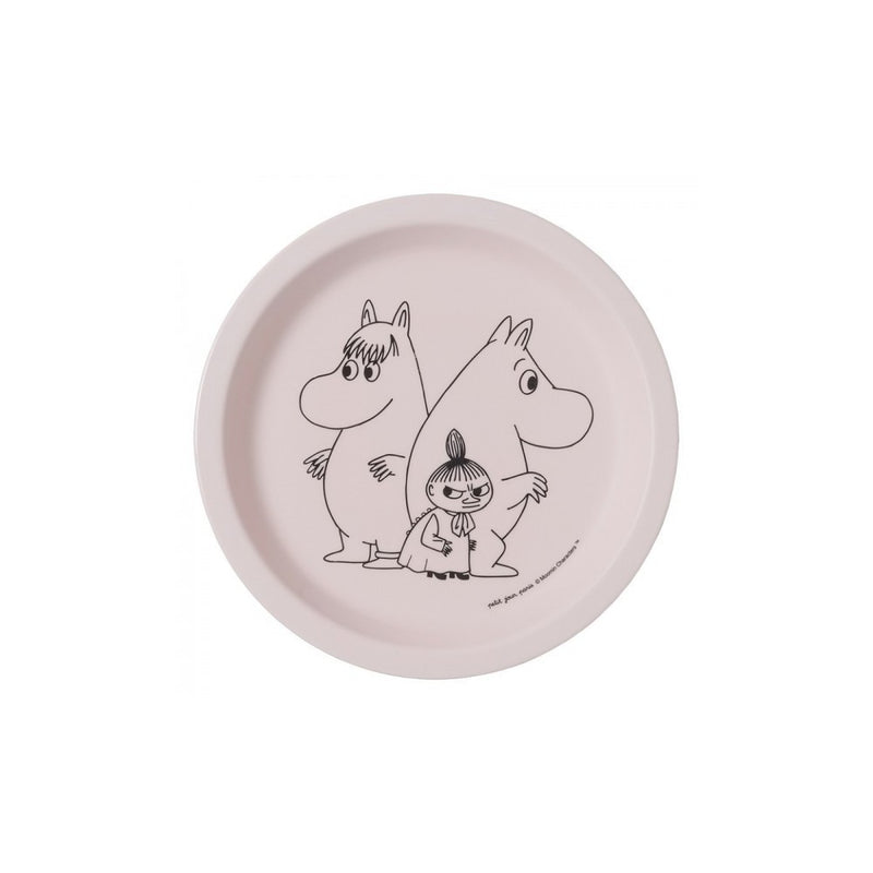 Melamine Plate, Moomin (Pale Pink)