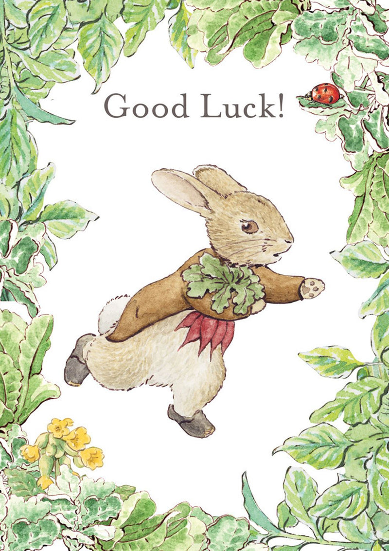 Greeting Card: Beatrix Potter - Good Luck