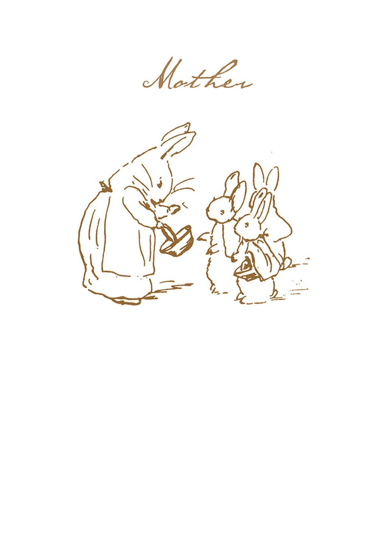Greeting Card: Beatrix Potter - Sketch Mother Blank