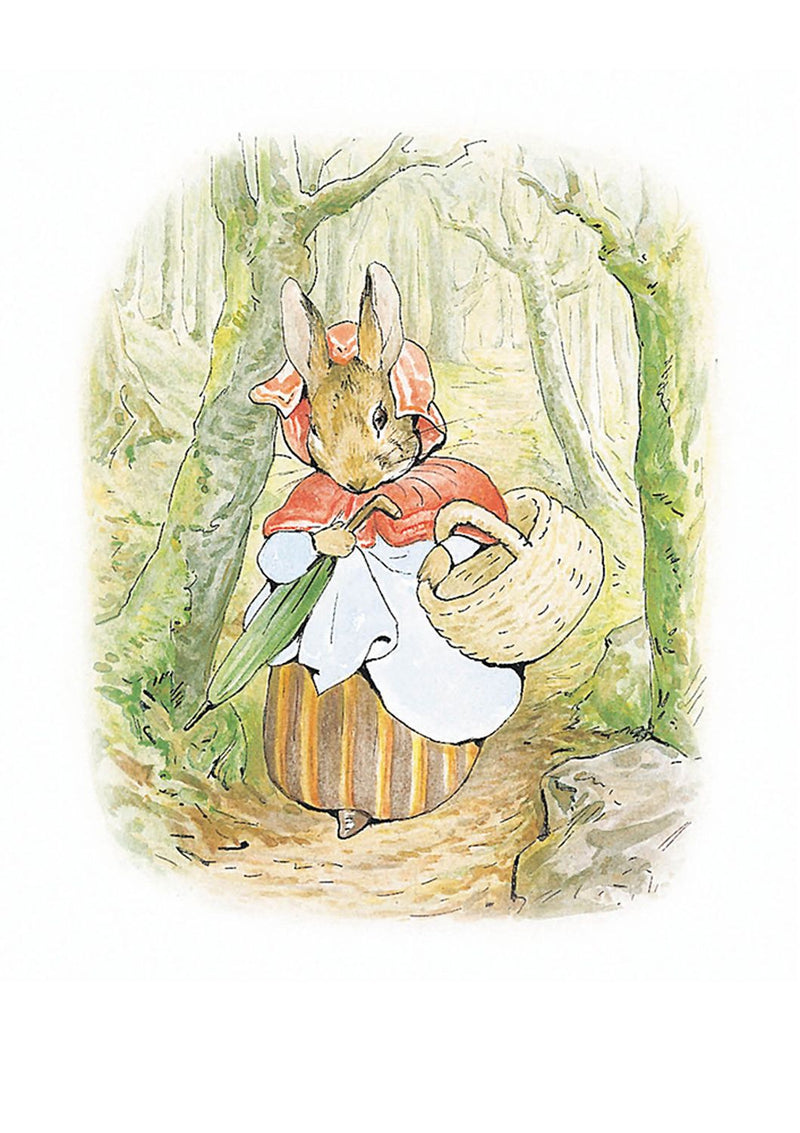 Greeting Card: Beatrix Potter - Mrs Rabbit with Basket
