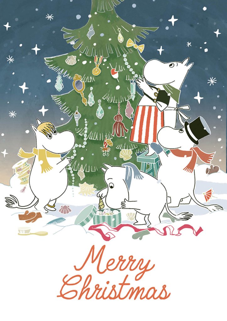 Christmas Card: Moomins - Christmas Tree - Tales for Tadpoles