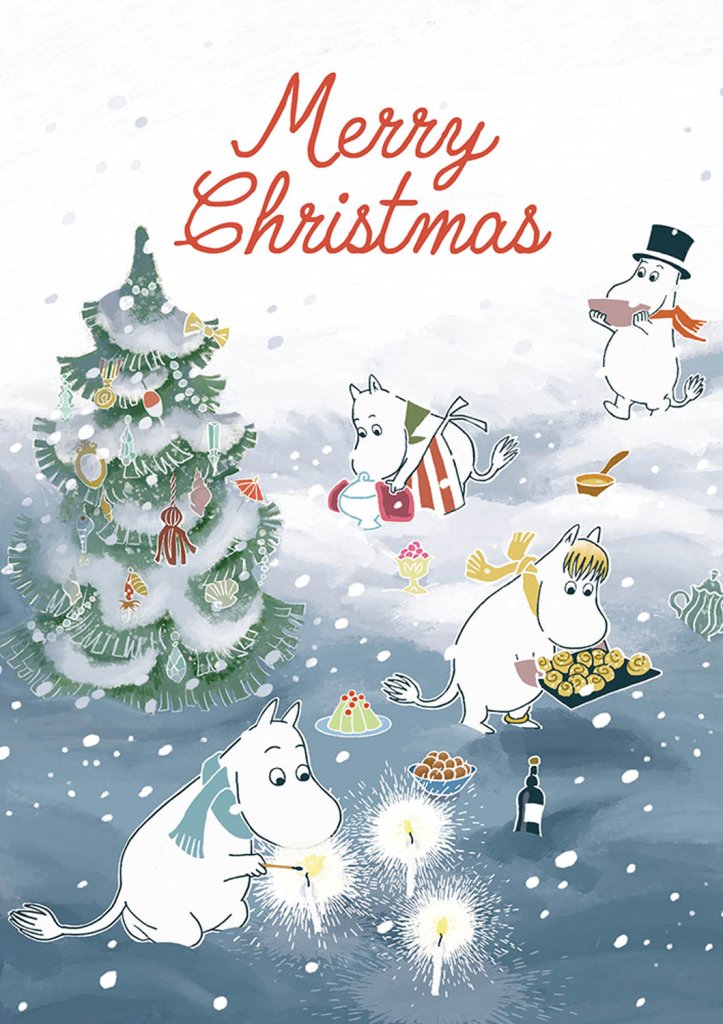 Christmas Card: Moomins - Midwinter Festival - Tales for Tadpoles