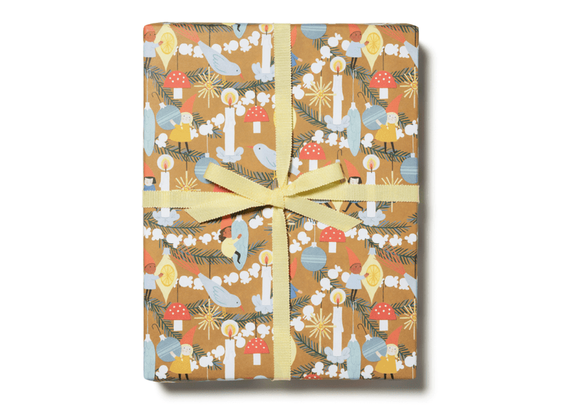 Christmas Gift Wrap: Christmas Elves (Roll of 3 Sheets) - Tales for Tadpoles