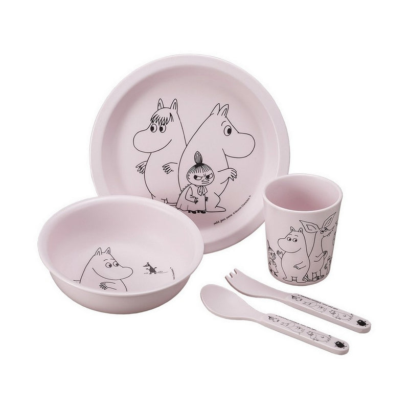 Melamine Eating Set, Moomin (Pink)