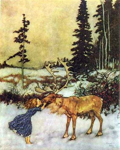 Edmund Dulac print: The Snow Queen