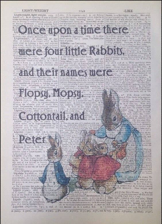 Print: Beatrix Potter - Peter Rabbit, Once Upon a Time