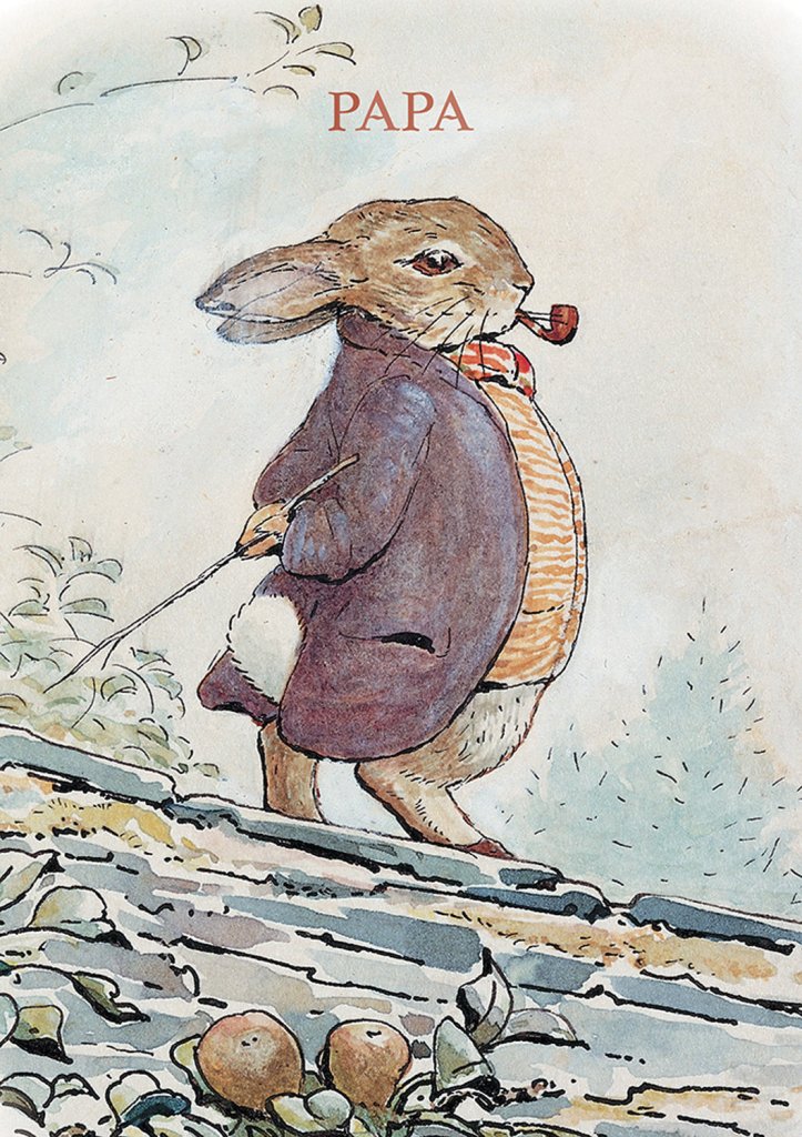 Greeting Card: Beatrix Potter - Papa - Tales for Tadpoles