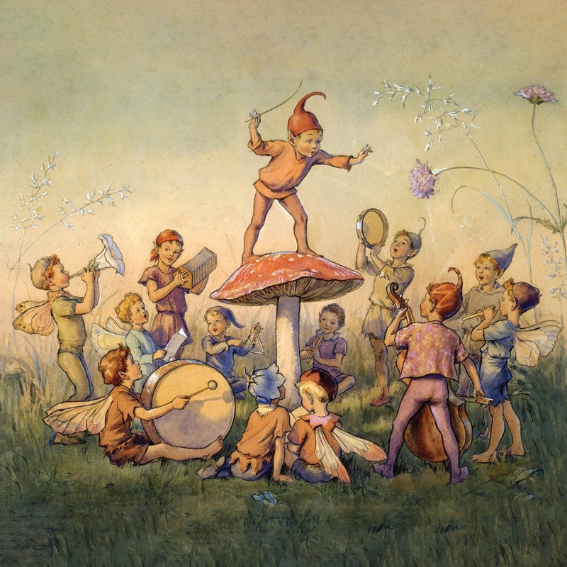Greeting Card: Margaret Tarrant - Elf Orchestra - Tales for Tadpoles