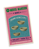 Mouse Mansion: Miniature Ceramic Bowls