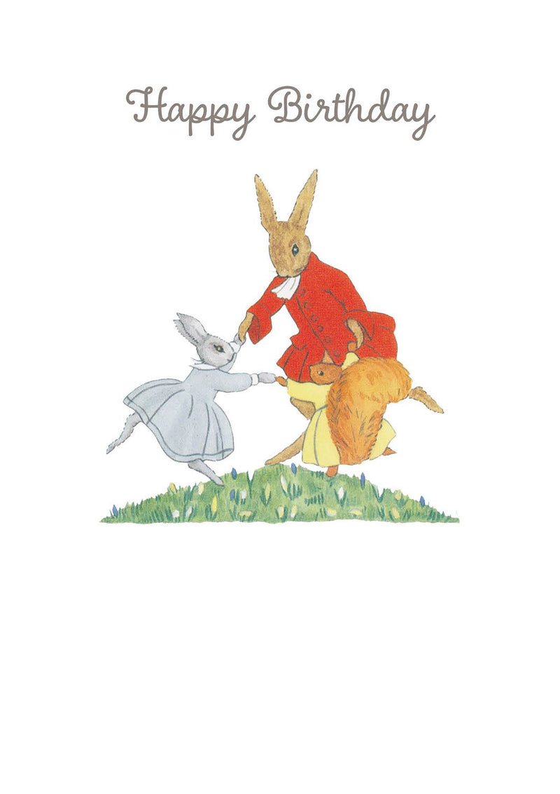 Greeting Card: Little Grey Rabbit - Happy Birthday Circle Dance