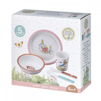 Melamine Eating Set: Peter Rabbit (Pink) - Tales for Tadpoles