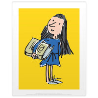 Print: Roald Dahl - Matilda (yellow background) - Tales for Tadpoles